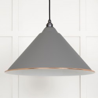 White Gloss Hockley Pendant in Bluff