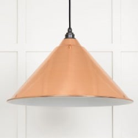 White Gloss Hockley Pendant in Copper