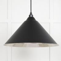 Smooth Nickel Hockley Pendant in Elan Black