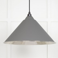 Smooth Nickel Hockley Pendant in Bluff