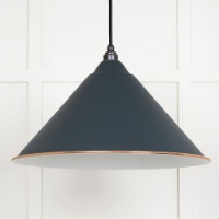 White Gloss Hockley Pendant in Soot