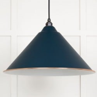 White Gloss Hockley Pendant in Dusk