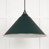 White Gloss Hockley Pendant in Dingle