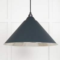 Smooth Nickel Hockley Pendant in Soot