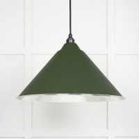 Hammered Nickel Hockley Pendant in Heath