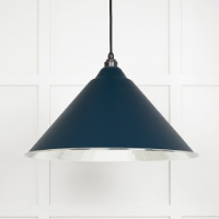 Hammered Nickel Hockley Pendant in Dusk