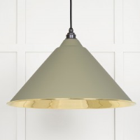 Smooth Brass Hockley Pendant in Tump