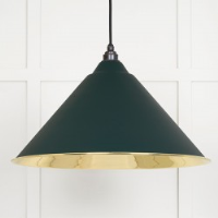 Smooth Brass Hockley Pendant in Dingle