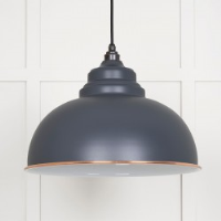 White Gloss Harborne Pendant in Slate