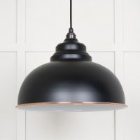 White Gloss Harborne Pendant in Elan Black