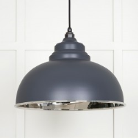 Smooth Nickel Harborne Pendant in Slate