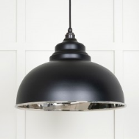 Smooth Nickel Harborne Pendant in Elan Black