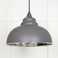 Smooth Nickel Harborne Pendant in Bluff