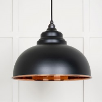 Smooth Copper Harborne Pendant in Elan Black