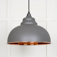 Smooth Copper Harborne Pendant in Bluff