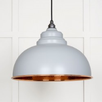 Hammered Copper Harborne Pendant in Birch