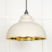 Smooth Brass Harborne Pendant in Teasel