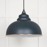 White Gloss Harborne Pendant in Soot