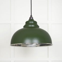 Hammered Nickel Harborne Pendant in Heath