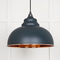 Smooth Copper Harborne Pendant in Soot