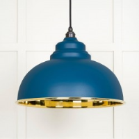 Smooth Brass Harborne Pendant in Upstream