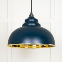 Smooth Brass Harborne Pendant in Dusk