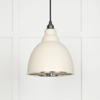 Smooth Nickel Brindley Pendant in Teasel