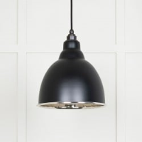 Smooth Nickel Brindley Pendant in Elan Black