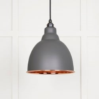 Smooth Copper Brindley Pendant in Bluff