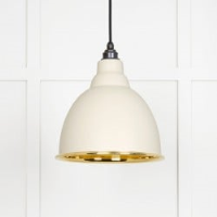 Smooth Brass Brindley Pendant in Teasel