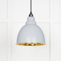 Smooth Brass Brindley Pendant in Birch