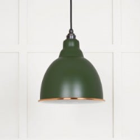 White Gloss Brindley Pendant in Heath