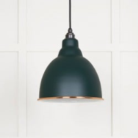 White Gloss Brindley Pendant in Dingle