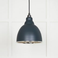 Smooth Nickel Brindley Pendant in Soot