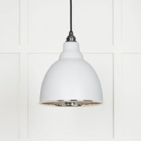 Smooth Nickel Brindley Pendant in Flock