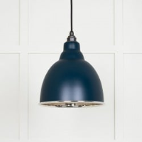 Smooth Nickel Brindley Pendant in Dusk