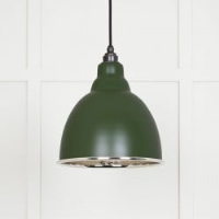 Hammered Nickel Brindley Pendant in Heath