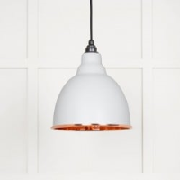 Hammered Copper Brindley Pendant in Flock