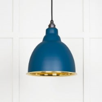 Smooth Brass Brindley Pendant in Upstream