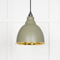 Smooth Brass Brindley Pendant in Tump