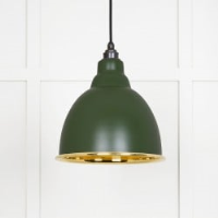 Smooth Brass Brindley Pendant in Heath