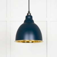 Smooth Brass Brindley Pendant in Dusk