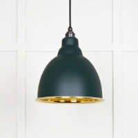 Smooth Brass Brindley Pendant in Dingle