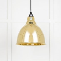 Smooth Brass Brindley Pendant