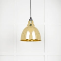 Hammered Brass Brindley Pendant