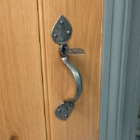 Blacksmith Pewter Patina Gothic Thumb Latch