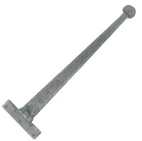 Blacksmith Pewter Patina Penny End Door Hinges