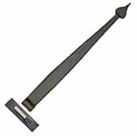 Traditional Blacksmith Arrow Head Door Hinges - Hook and Band