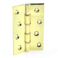 Croft Butt Hinges Polished Brass 4 Inch Double Steel Washered BH6