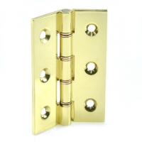 Croft Butt Hinges Polished Brass 3 Inch Double Steel Washered BH5